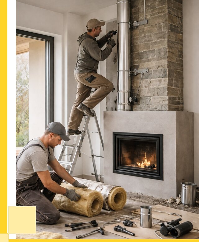 Монтаж дымоходов для каминов в Астрахани от 15414 р. ЭриданСтр