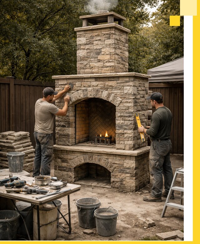 Проектирование и установка уличных каминов в Астрахани