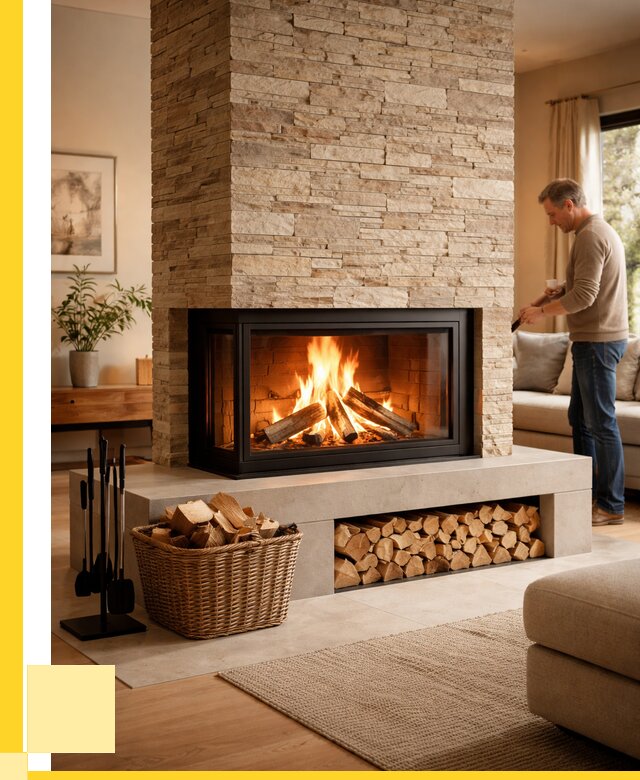 Дровяной камин под ключ в Астрахани от 205520 р. | ЭриданСтр