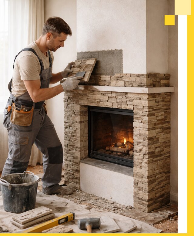 Изготовление и монтаж каминов для дома под ключ в Астрахани