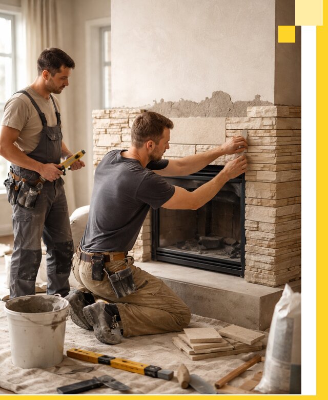 Установка и монтаж каминов для загородного дома в Астрахани