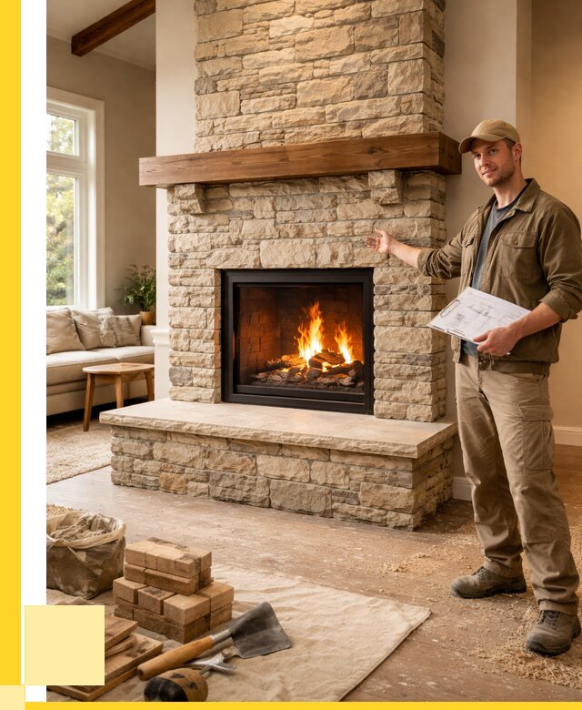 Камины под ключ в Астрахани от 184968 р. | ЭриданСтр — установка