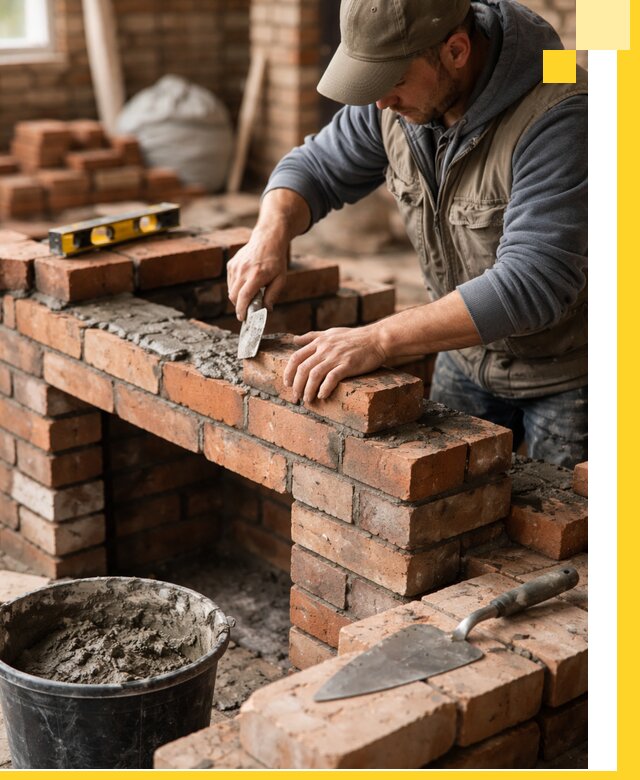 Кладка каминов под ключ в Астрахани профессиональная отделка и монтаж