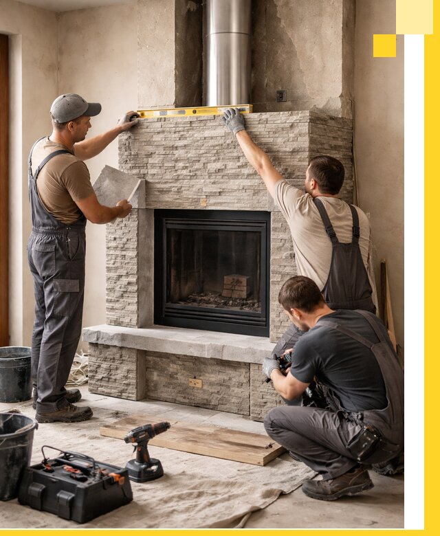 Профессиональный монтаж каминов под ключ в Астрахани для дома