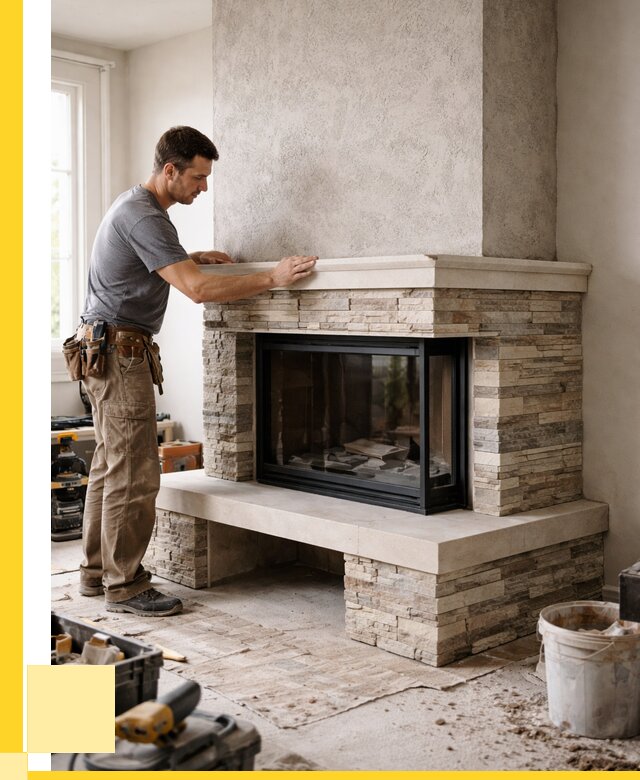 Изготовление каминов под ключ в Астрахани от 154140 р. | ЭриданСтр