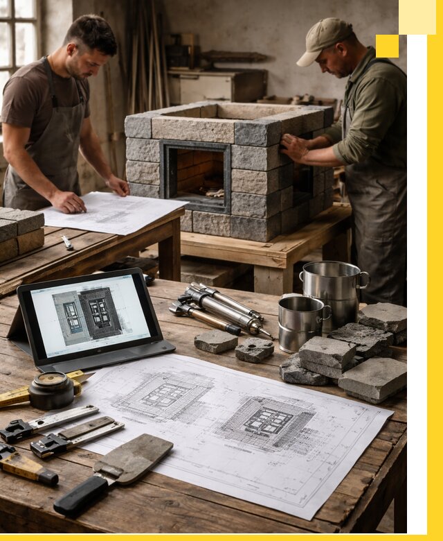 Разработка проектов печей с согласованием и монтажом в Астрахани