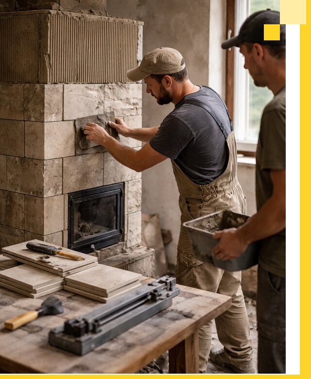 Профессиональная облицовка печей в Астрахани: керамика и камень