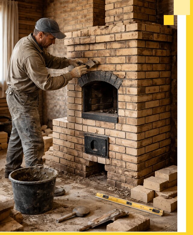 Кирпичные печи под ключ в Астрахани: проектирование и кладка