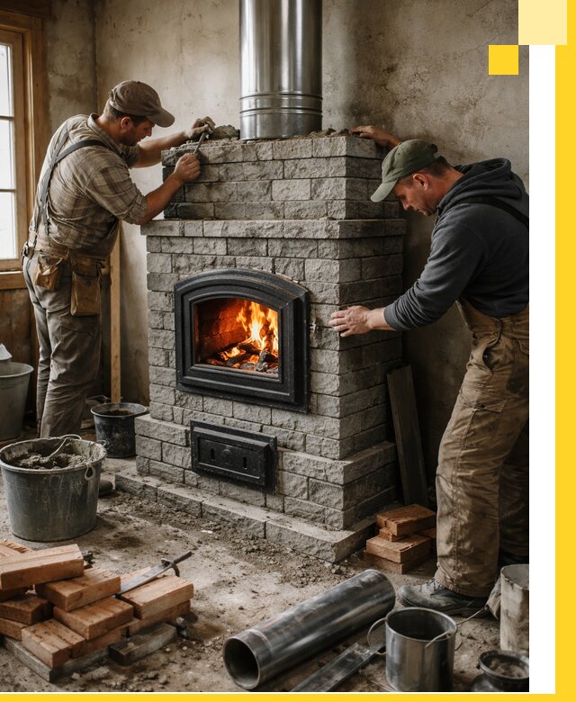 Производство, поставка и монтаж дровяных печей в Астрахани