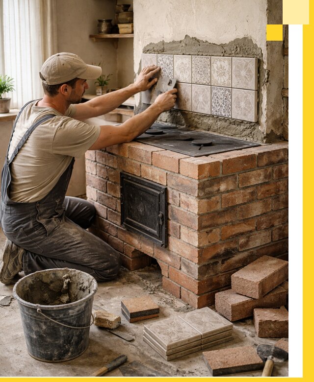 Печи с плитой на заказ монтаж гарантия и сервис в Астрахани