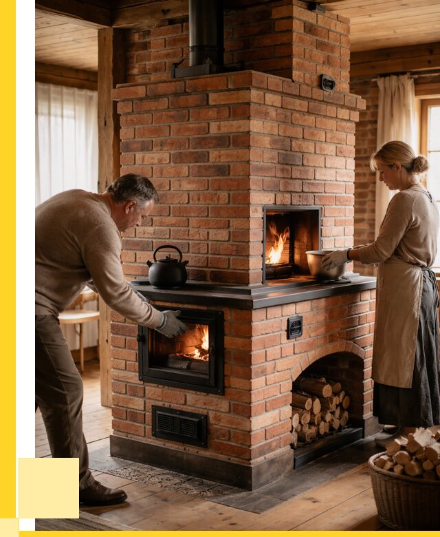 Печи для загородного дома под ключ в Астрахани от 82208 р. | ЭриданСтр