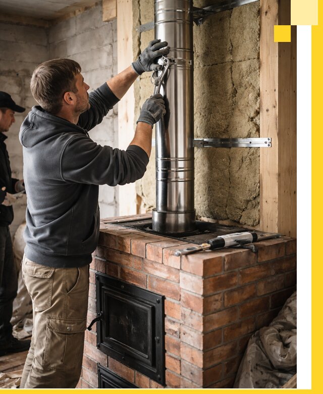 Изготовление и монтаж печей и дымоходов под ключ в Астрахани
