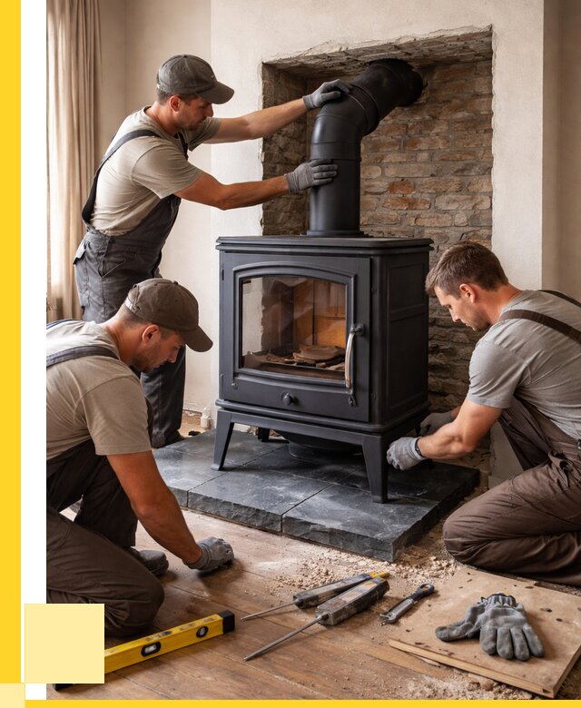 Монтаж печи камина в частном доме в Астрахани от 25690 р. | ЭриданСтр