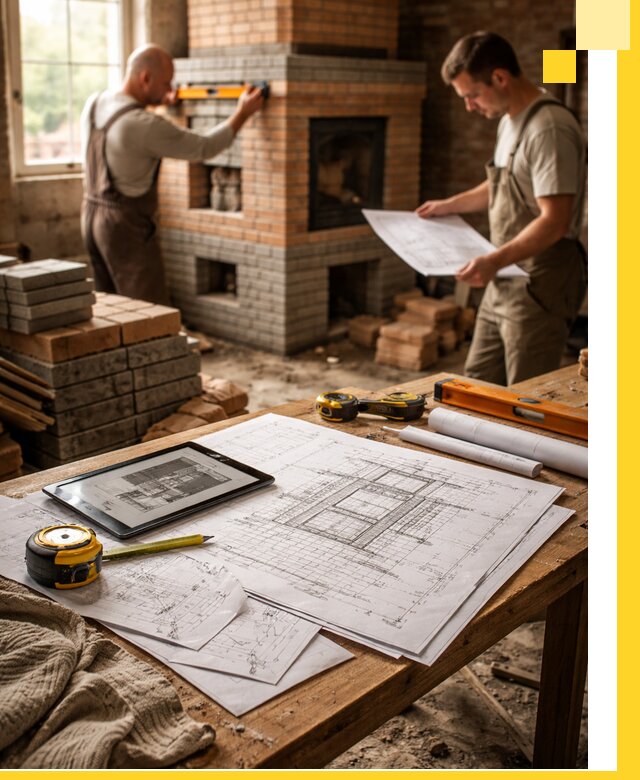 Проекты печей и каминов с индивидуальным дизайном в Астрахани