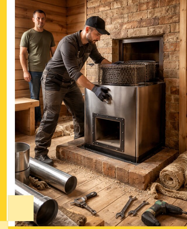 Монтаж банных печей под ключ в Астрахани от 18497 р., ЭриданСтр