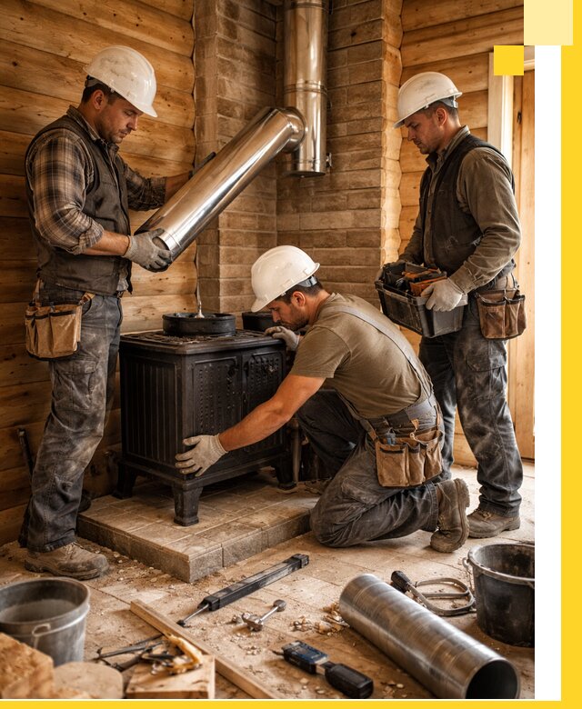 Профессиональный монтаж банных печей и дымоходов в Астрахани