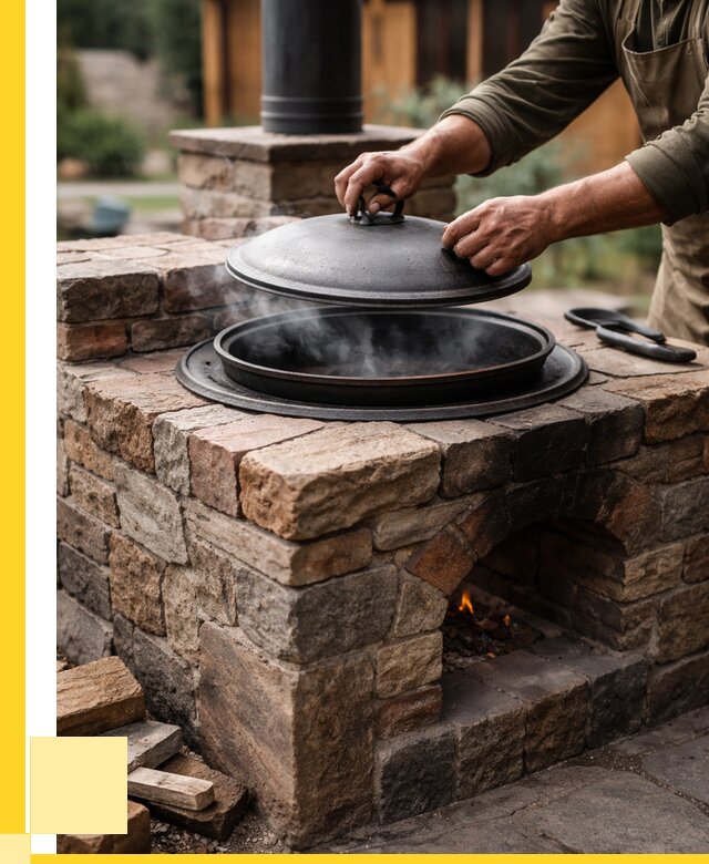 Печи для казана в Астрахани по цене от 18497 р. | ЭриданСтр