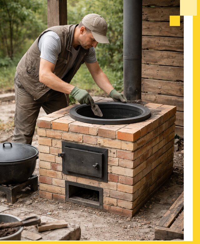 Изготовление и установка печей для казана в Астрахани под ключ