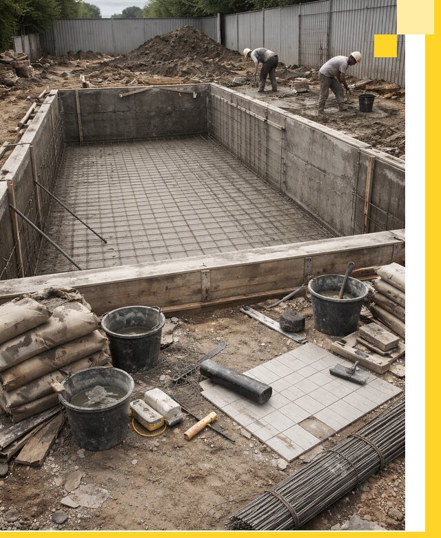 Строительство бассейнов под ключ в Астрахани, дизайн и монтаж