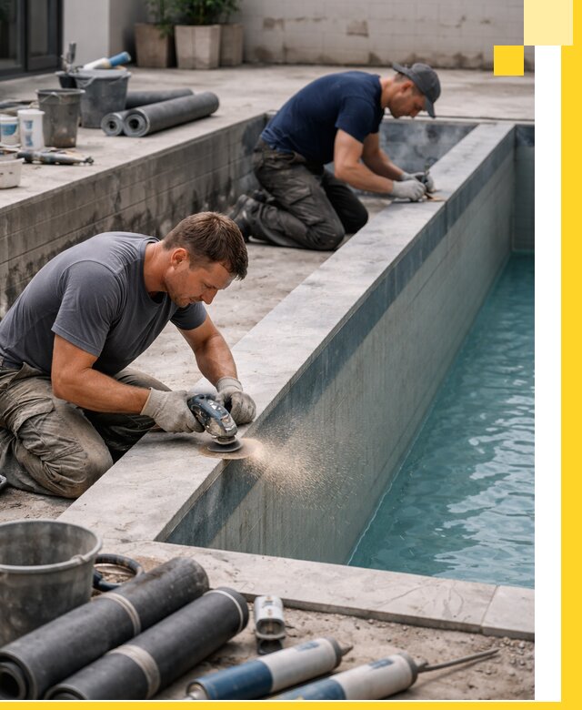 Профессиональный ремонт бассейнов под ключ в Астрахани