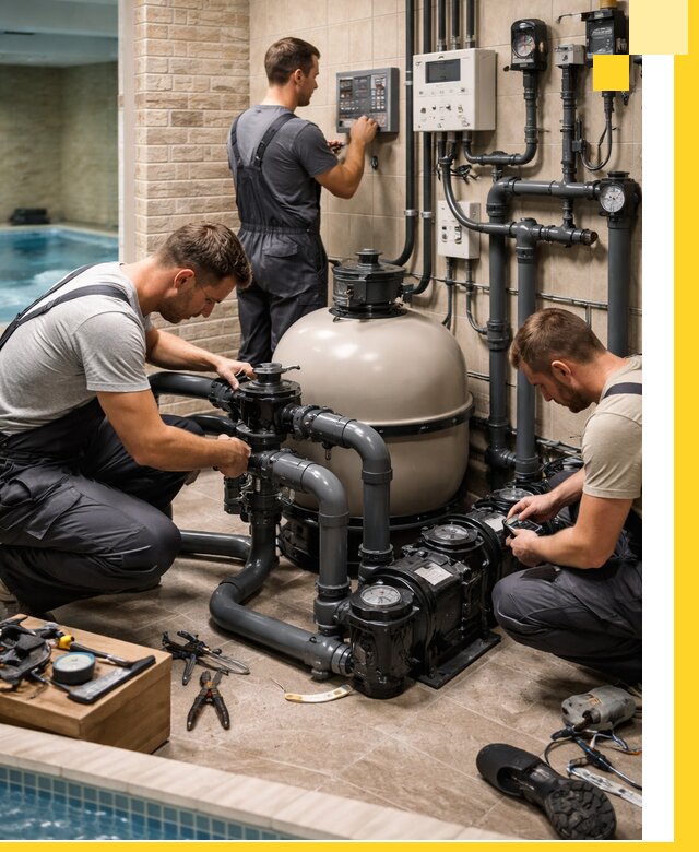 Комплексное оборудование для бассейнов под ключ в Астрахани