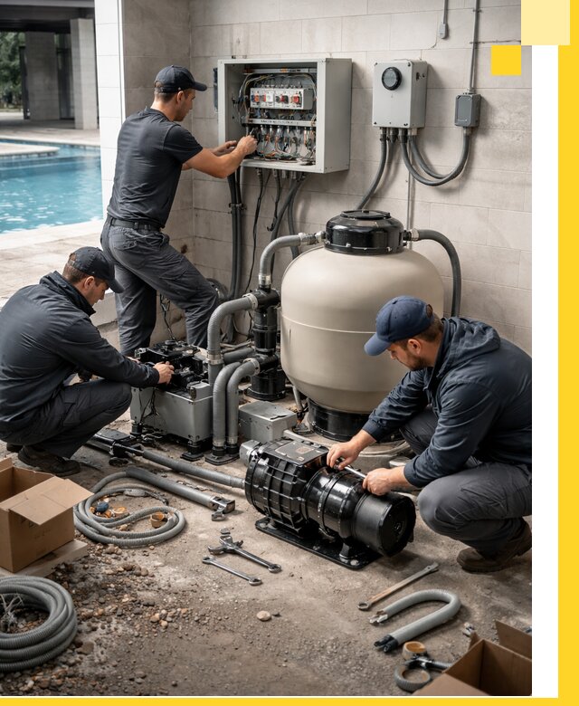 Профессиональный монтаж оборудования для бассейнов в Астрахани