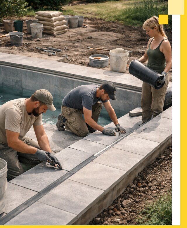 Строительство и монтаж уличных бассейнов под ключ в Астрахани