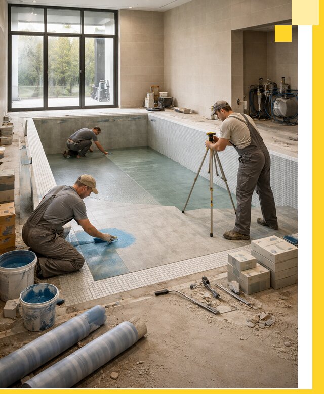 Проект и строительство закрытых бассейнов в Астрахани под ключ