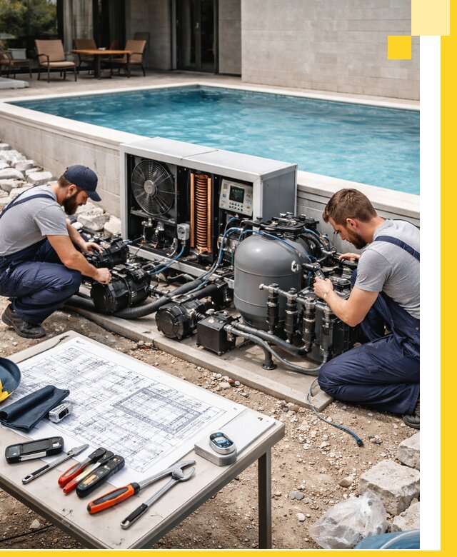 Проектирование и монтаж бассейнов с подогревом в Астрахани