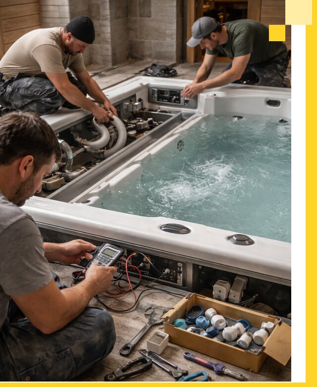 Гидромассажные бассейны под ключ в Астрахани, дизайн и монтаж