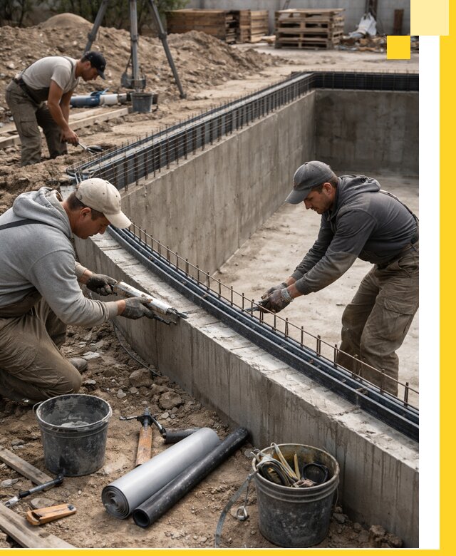 Качественный монтаж чаши бассейна в Астрахани под ключ с гарантией