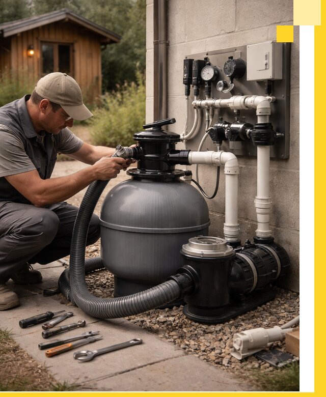 Продажа и монтаж фильтров и насосов для бассейнов в Астрахани