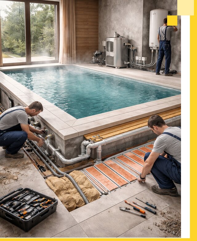 Проектирование и строительство тёплых бассейнов в Астрахани