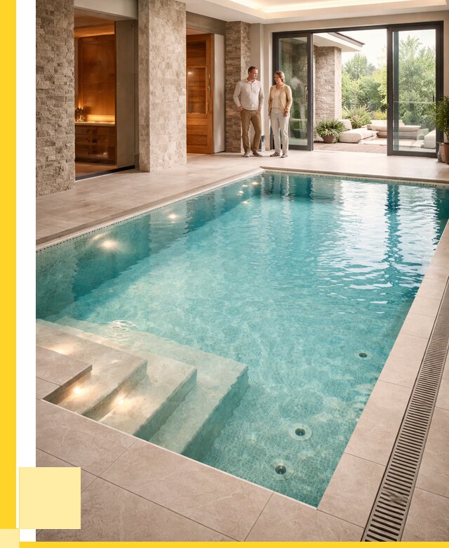 Бассейн во дворе в Астрахани: проект, отделка от 1233120 р. | ЭриданСтр