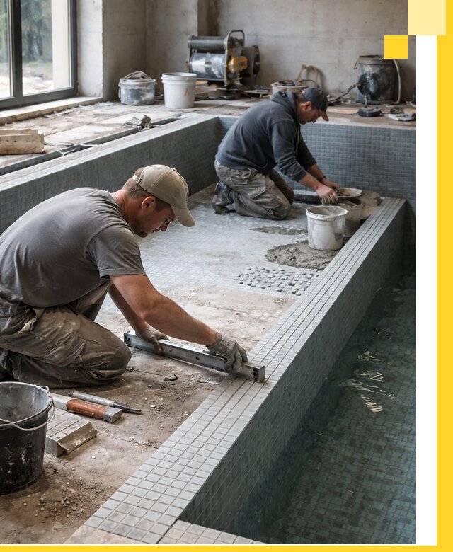 Строительство бассейна в частном доме в Астрахани под ключ