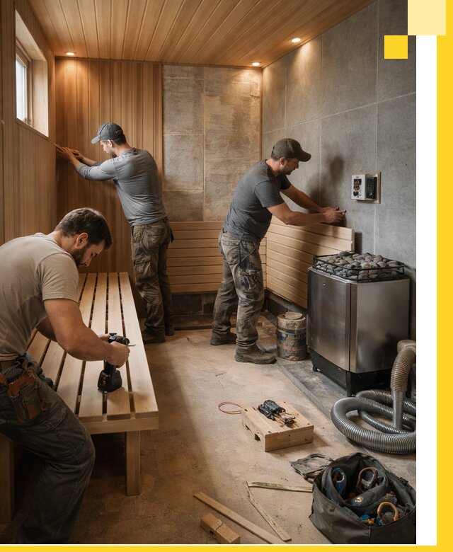 Сауны под ключ в Астрахани, проектирование, строительство, отделка