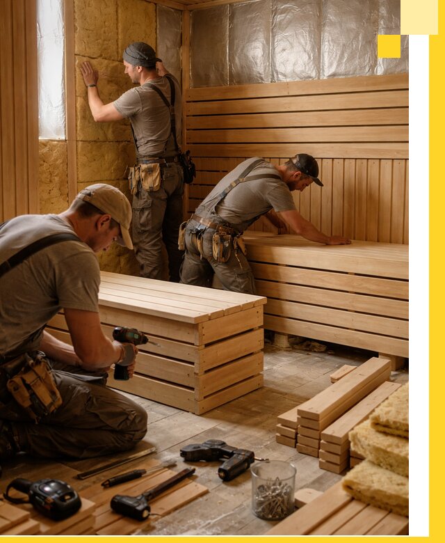 Профессиональное строительство саун под ключ в Астрахани