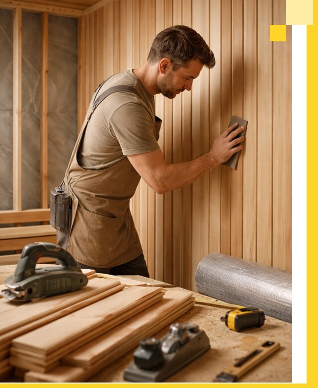 Профессиональная отделка саун и парных под ключ в Астрахани