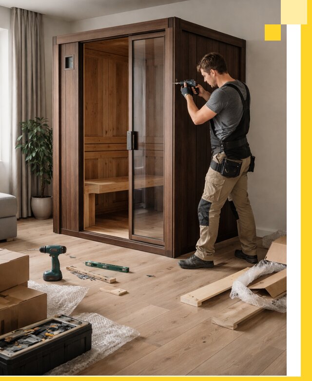 Установка и производство мини саун под ключ в Астрахани