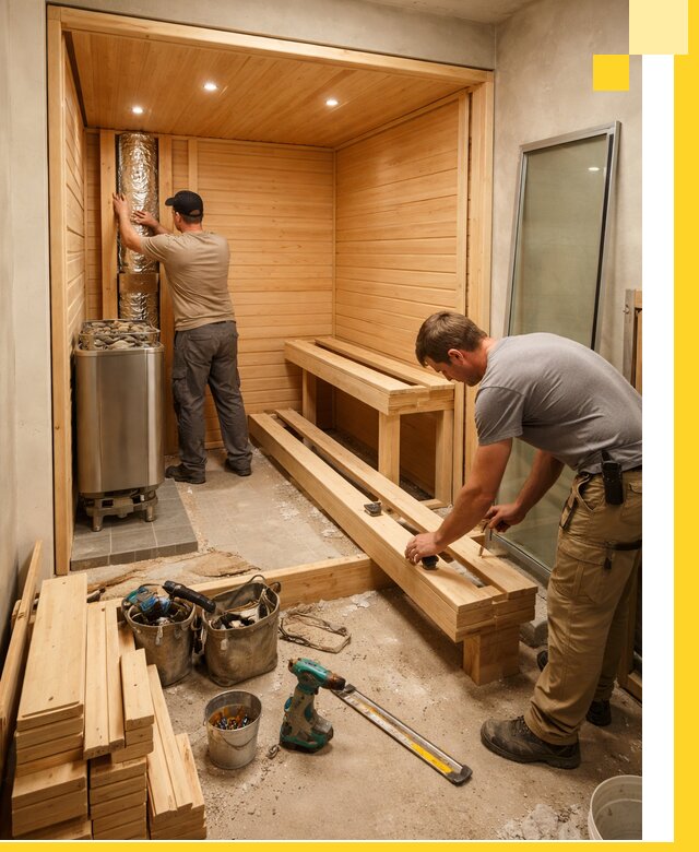 Проектирование и установка домашних саун под ключ в Астрахани