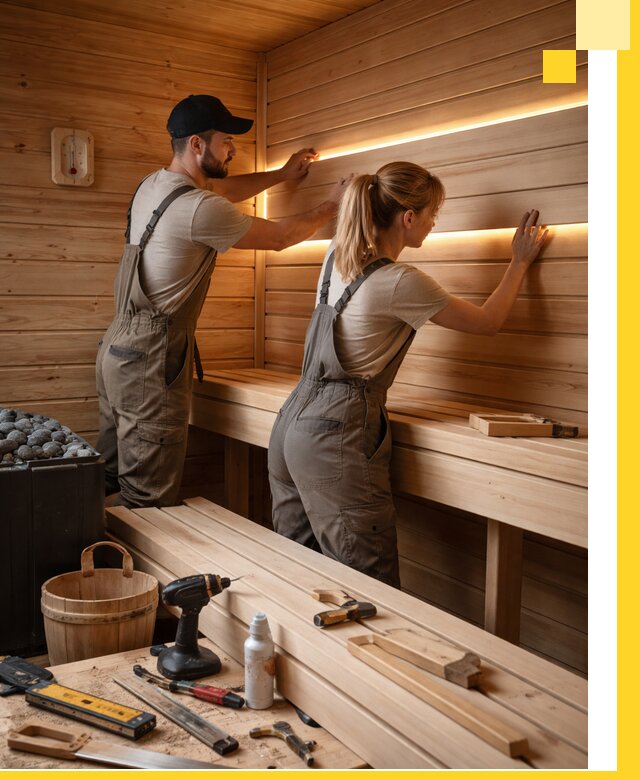 Дизайн саун и бань под ключ с индивидуальным проектом в Астрахани