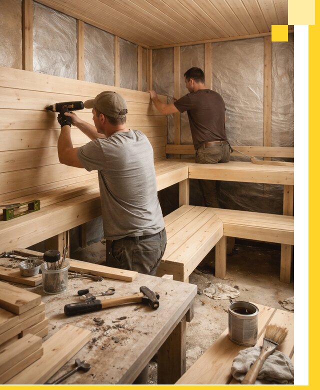 Профессиональная отделка бань и саун под ключ в Астрахани