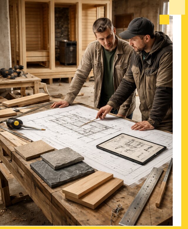 Проекты бань под ключ и планы строительства в Астрахани