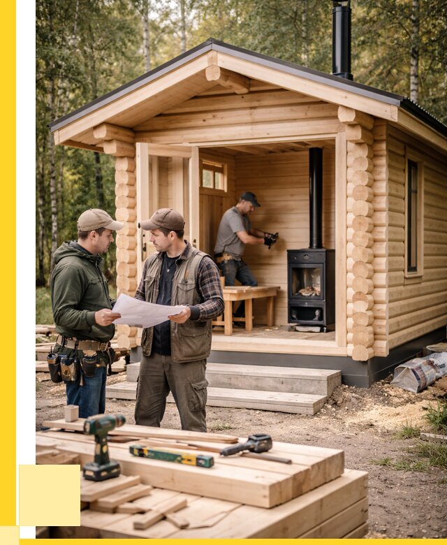 Монтаж бань под ключ в Астрахани — от 205520 р. | ЭриданСтр