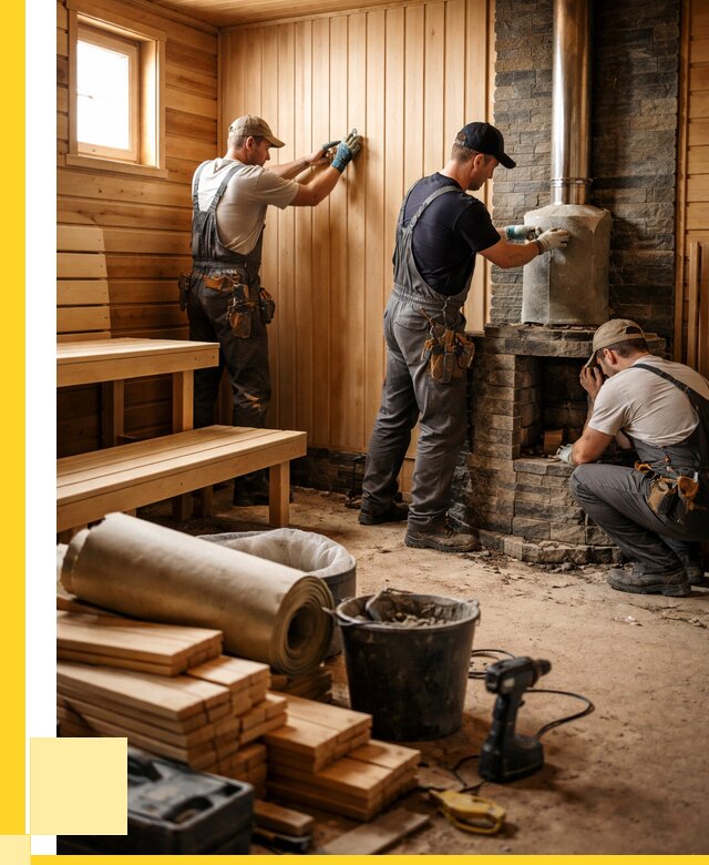 Ремонт бань под ключ в Астрахани от 46242 р. | ЭриданСтр