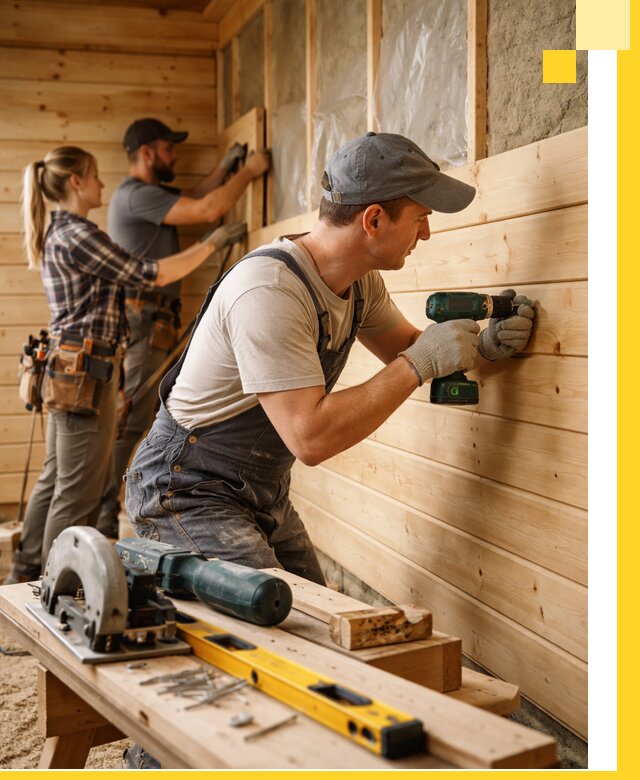 Обшивка бань под ключ в Астрахани: отделка стен и потолков