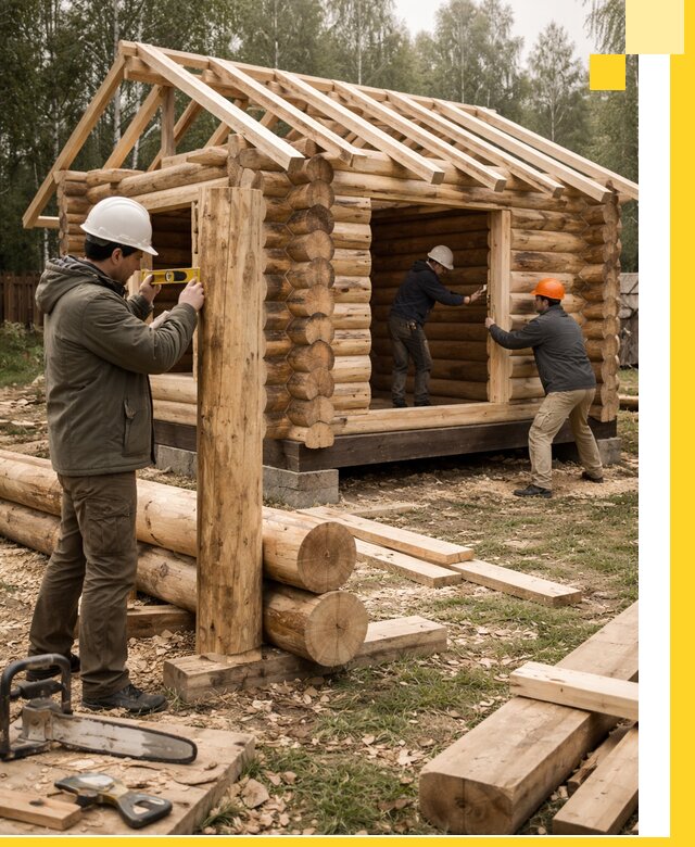 Строительство бань для дачи под ключ в Астрахани с доставкой и монтажом