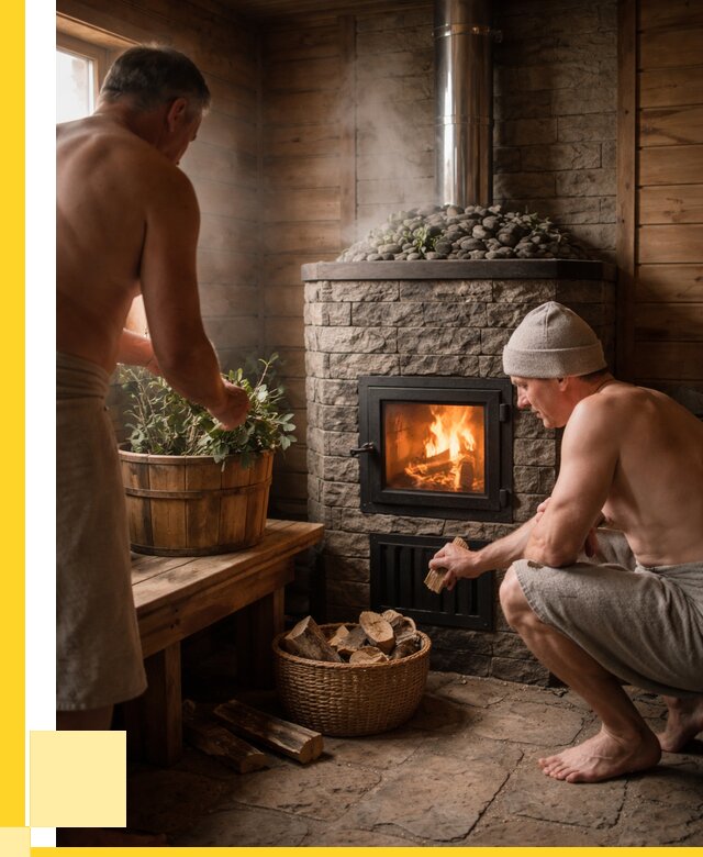 Банные печи под ключ в Астрахани от 46242 р. | ЭриданСтр кирпичная