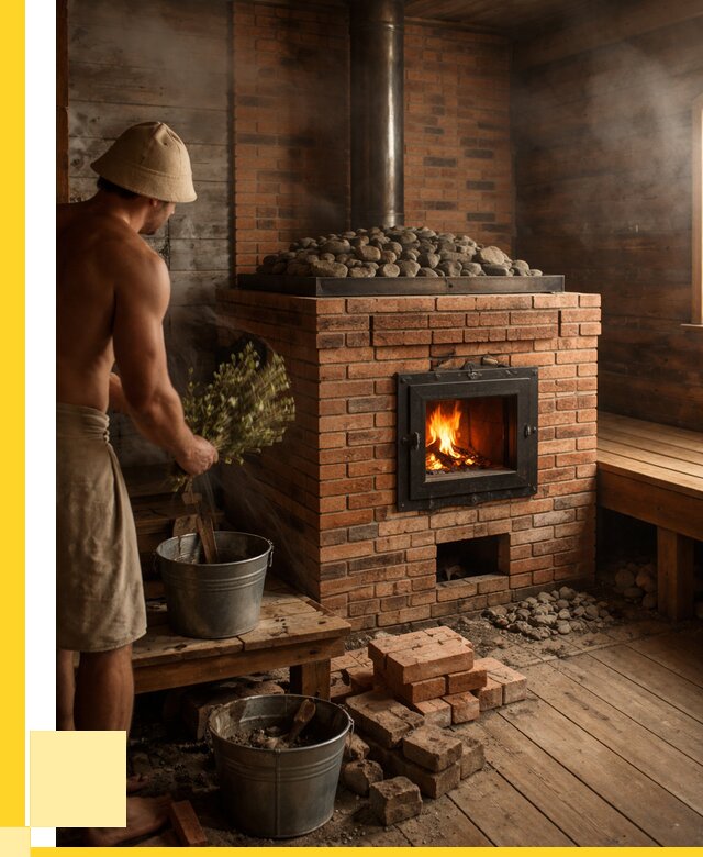 Кирпичные банные печи в Астрахани от 92484 р. | ЭриданСтр