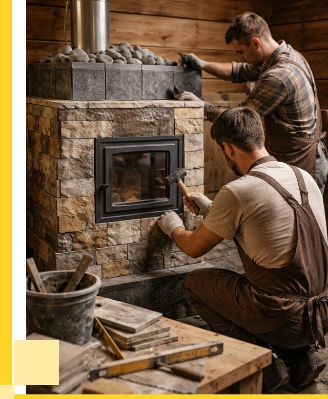 Облицовка банной печи в Астрахани от 15414 р. | ЭриданСтр